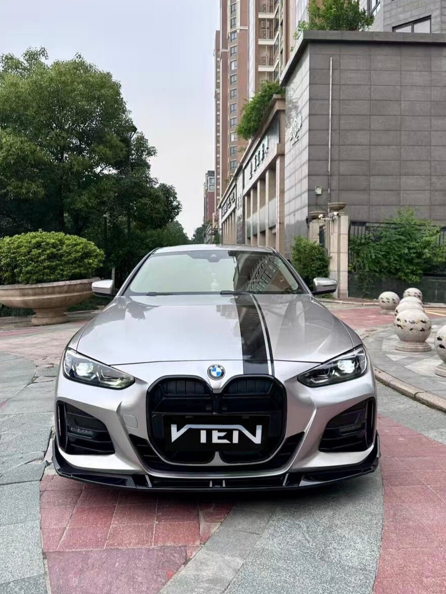 BMW 4 SERIES G22 2020+ PP GLOSS BLACK FRONT LIP - VTEN EUROPE