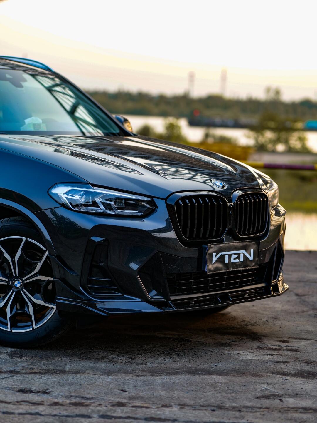 BMW X3 G01 / X4 G02 LCI GLOSS BLACK FRONT LIP - VTEN EUROPE