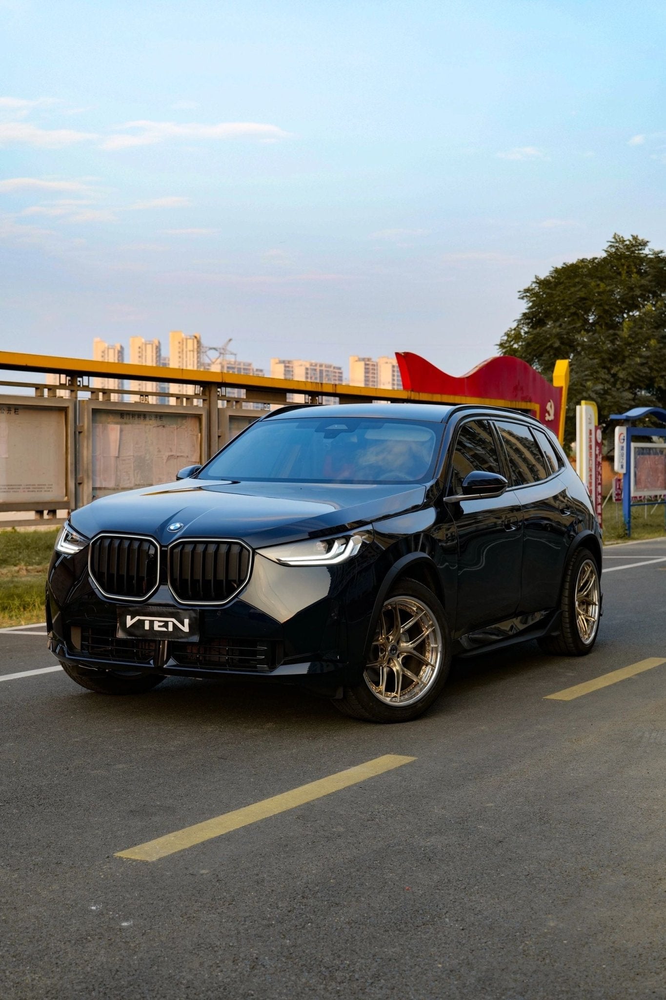 BMW X3 G45 2025+ GLOSS BLACK FRONT LIP - VTEN EUROPE