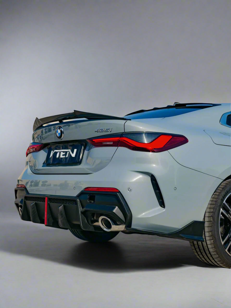 VTEN - BMW 4 SERIES G22 LCI ABS GLOSS BLACK LED REAR DIFFUSER M440I