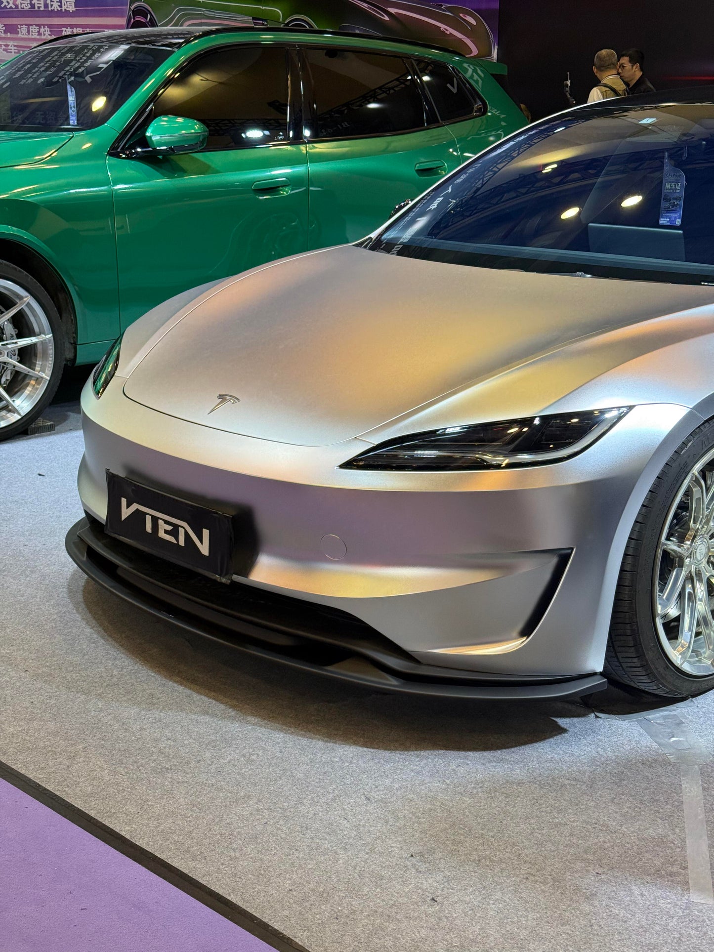 TESLA MODEL 3P HIGHLAND PERFORMANCE 2023+ PP GLOSS BLACK FRONT LIP