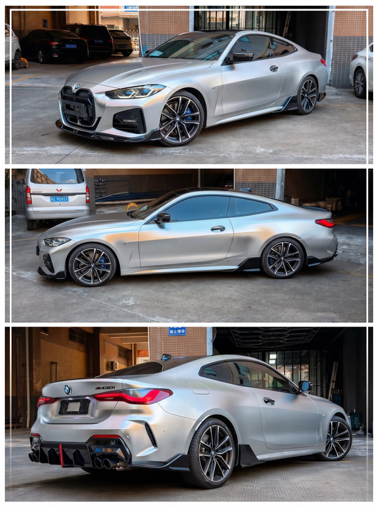 BMW 4 SERIES G22 PP GLOSS BLACK FULL BODY KIT