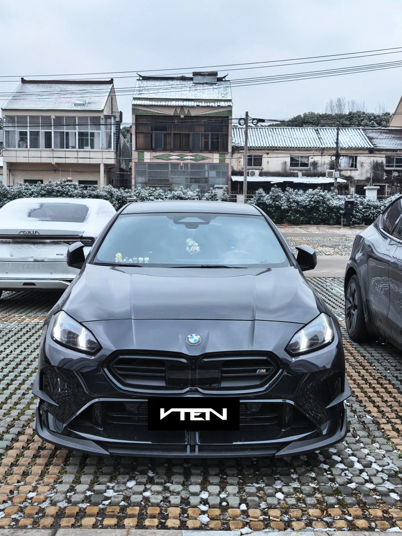 BMW 2 SERIES GRAN COUPE F74 GLOSS BLACK FRONT LIP - VTEN EUROPE