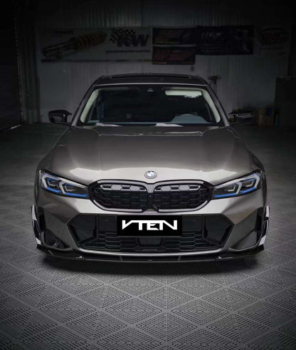 BMW 3 SERIES G20 / G21 LCI 2023+ PP GLOSS BLACK FRONT LIP - VTEN EUROPE