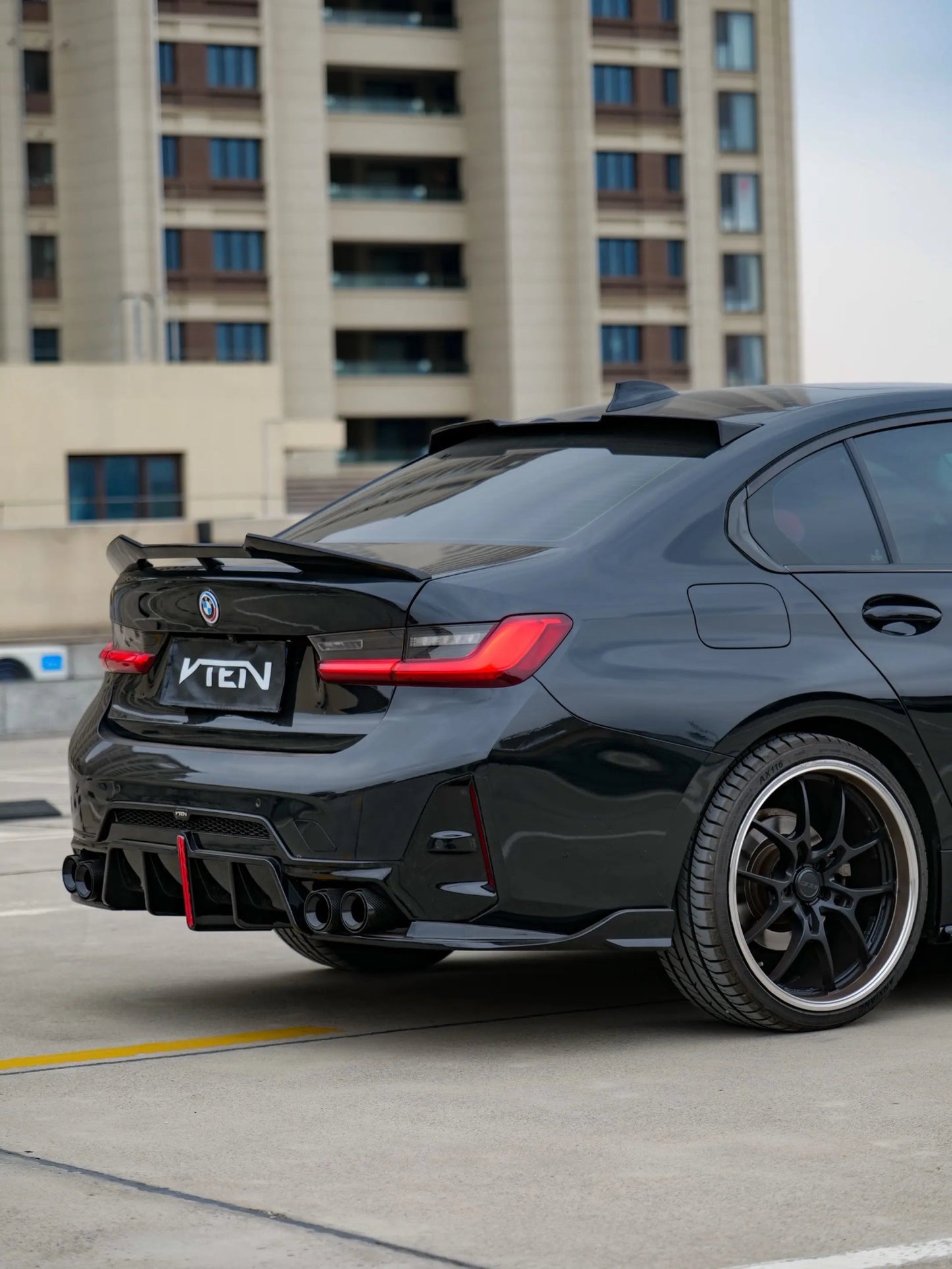 BMW 3 SERIES G20 GLOSS BLACK REAR SPOILER V2 - VTEN EUROPE