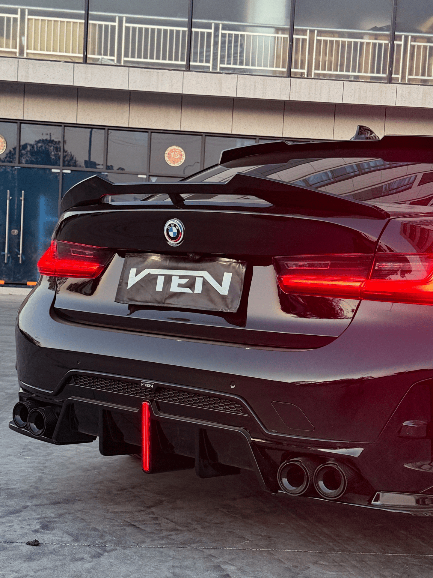 BMW 3 SERIES G20 GLOSS BLACK REAR SPOILER V2 - VTEN EUROPE
