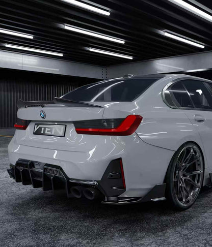 BMW 3 SERIES G20 LCI 2023+ GLOSS BLACK REAR DIFFUSER V2 - VTEN EUROPE