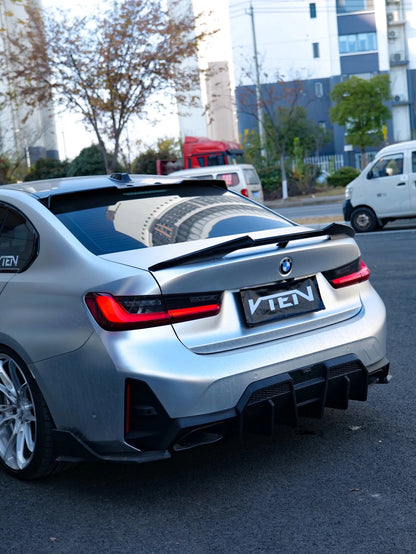 BMW 3 SERIES G20 LCI 2023+ GLOSS BLACK REAR DIFFUSER V2 - VTEN EUROPE