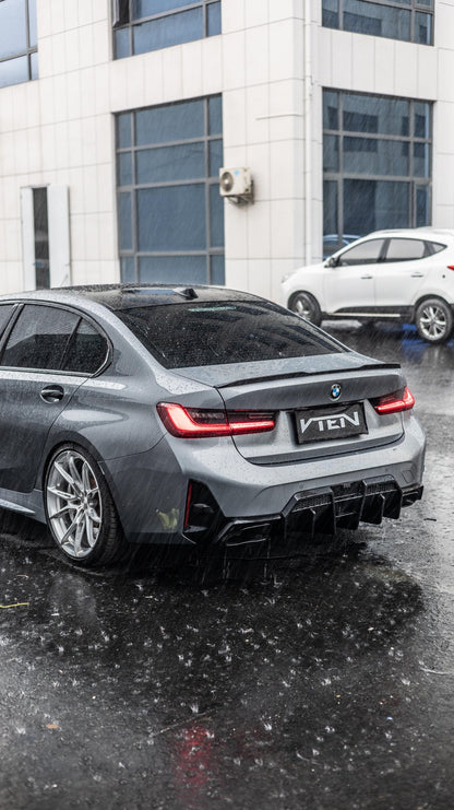 BMW 3 SERIES G20 LCI 2023+ GLOSS BLACK REAR DIFFUSER V2 - VTEN EUROPE