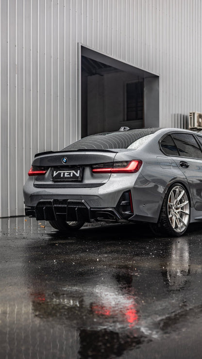 BMW 3 SERIES G20 LCI 2023+ GLOSS BLACK REAR DIFFUSER V2 - VTEN EUROPE