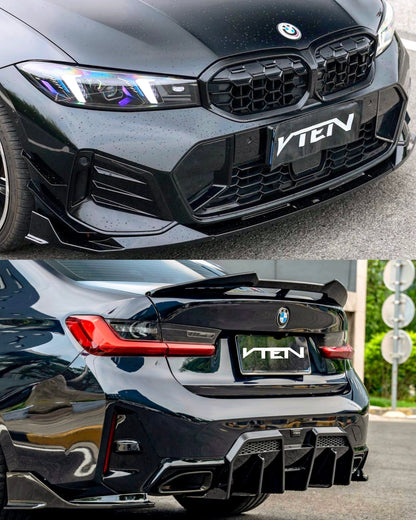 BMW 3 SERIES G20 LCI 2023+ PP GLOSS BLACK FULL BODY KIT V2 - VTEN EUROPE