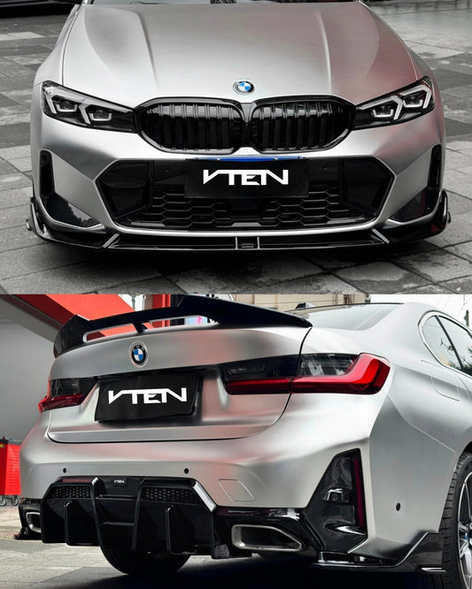 BMW 3 SERIES G20 LCI 2023+ PP GLOSS BLACK FULL BODY KIT V2 - VTEN EUROPE