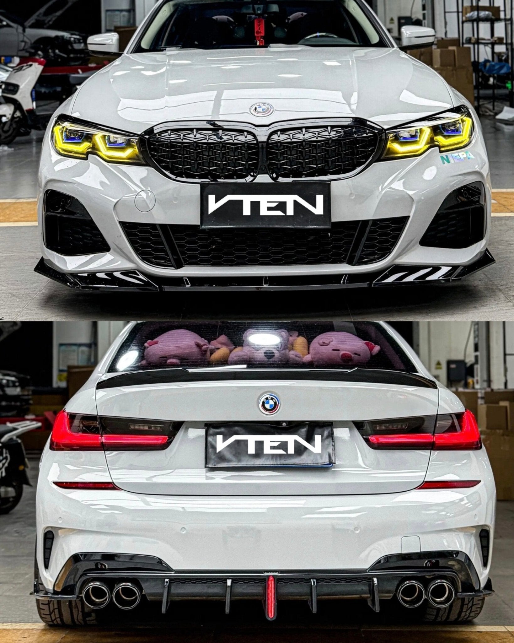 BMW 3 SERIES G20 PRE-LCI PP GLOSS BLACK FULL BODY KIT - VTEN EUROPE