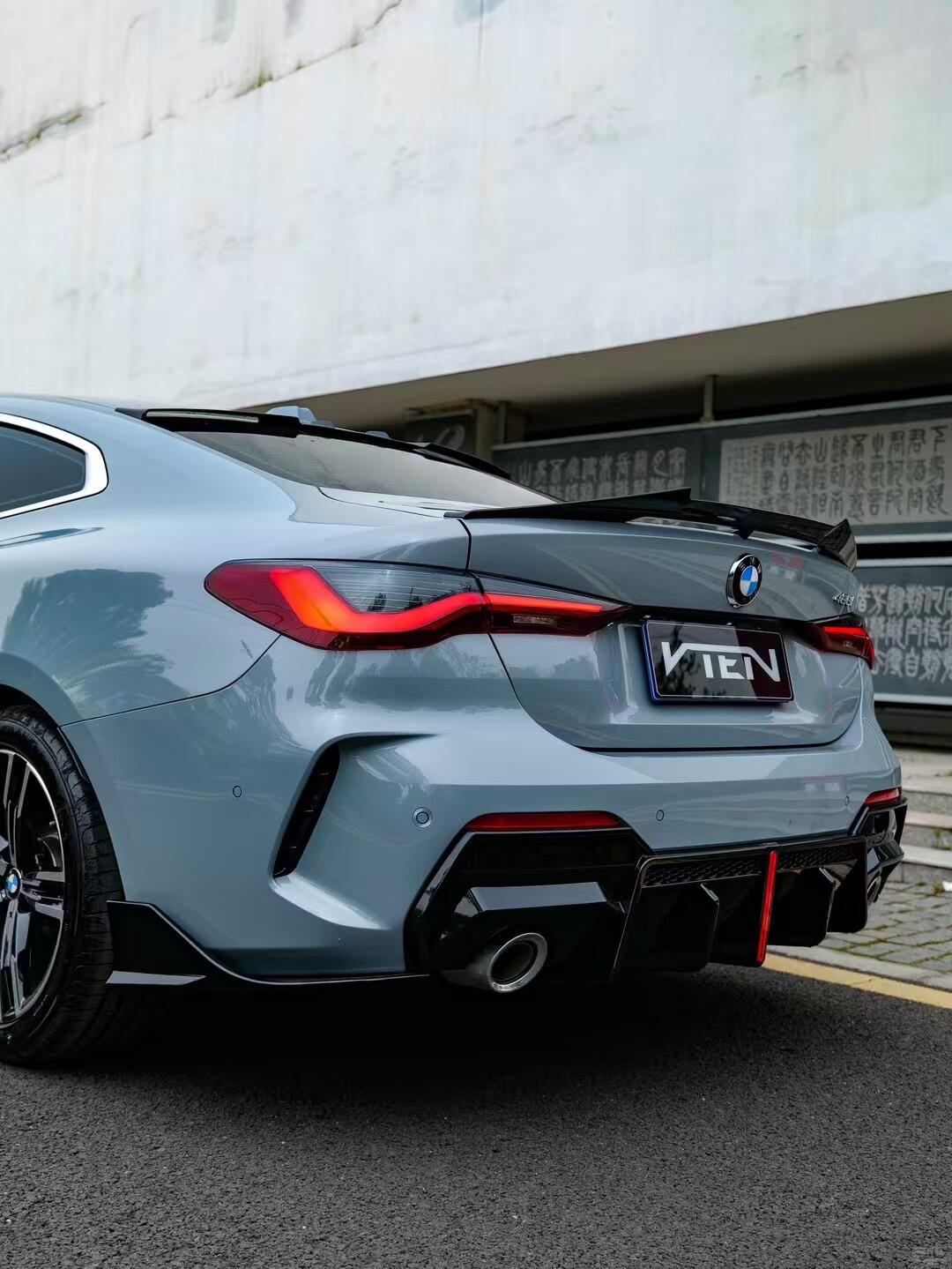 BMW 4 SERIES G22 ABS GLOSS BLACK REAR SPOILER - VTEN EUROPE