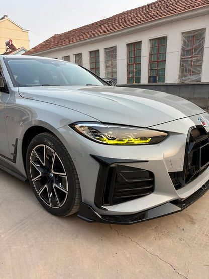 BMW 4 SERIES G26 GRAN COUPE PP GLOSS BLACK FRONT BUMPER TRIM - VTEN EUROPE