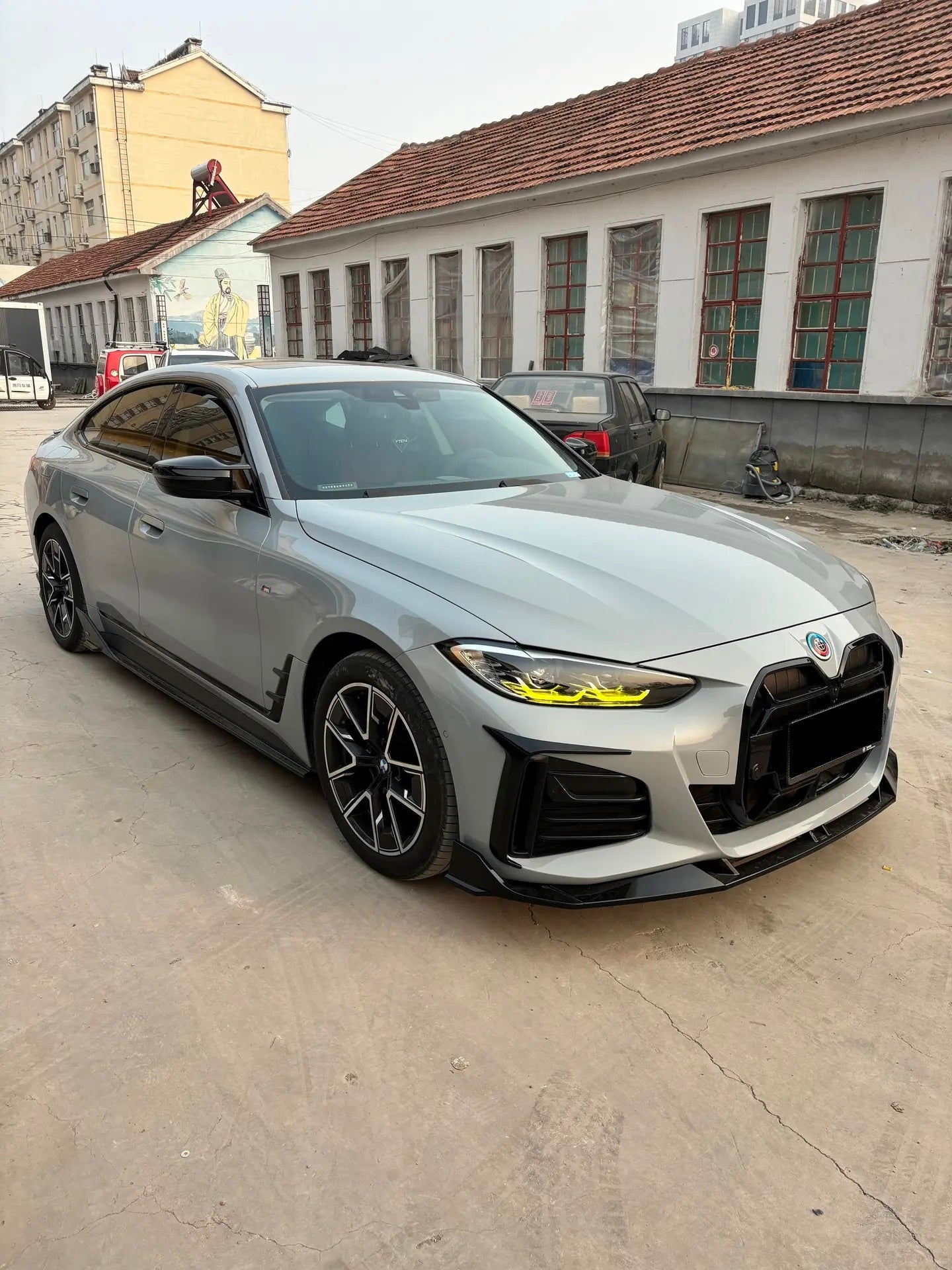 BMW 4 SERIES G26 GRAN COUPE PP GLOSS BLACK FRONT BUMPER TRIM - VTEN EUROPE