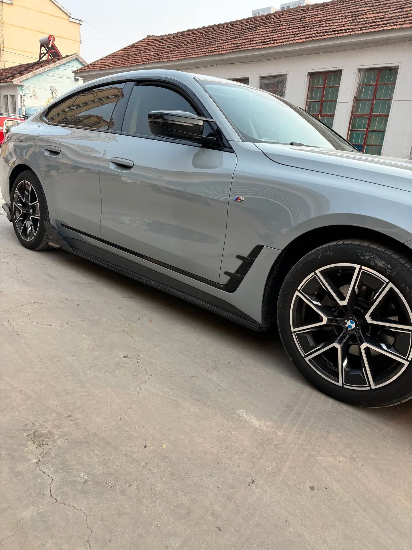 BMW 4 SERIES G26 GRAN COUPE PP GLOSS BLACK SIDE SKIRTS - VTEN EUROPE