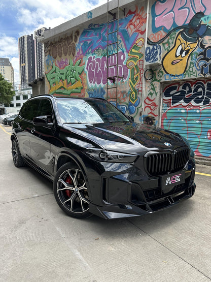 BMW X5 G05 LCI 2024+ PP GLOSS BLACK FRONT LIP - VTEN EUROPE