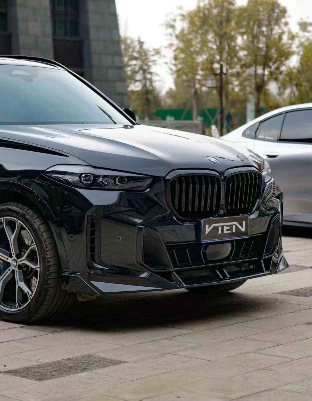 BMW X5 G05 LCI 2024+ PP GLOSS BLACK FRONT LIP - VTEN EUROPE
