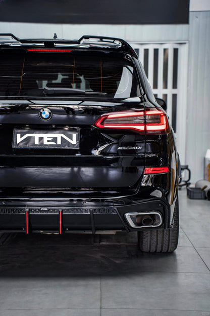 BMW X5 G05 PRE - LCI PP GLOSS BLACK REAR DIFFUSER - VTEN EUROPE