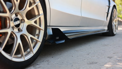 MERCEDES BENZ C CLASS W205 SEDAN GLOSS BLACK PP SIDE SKIRTS