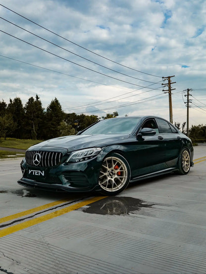 MERCEDES BENZ C CLASS W205 SEDAN GLOSS BLACK PP FRONT LIP