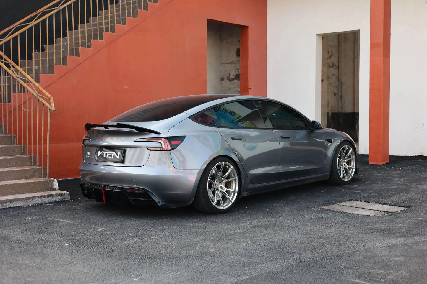 TESLA MODEL 3 HIGHLAND 2023+ ABS GLOSS BLACK REAR SPOILER - VTEN EUROPE