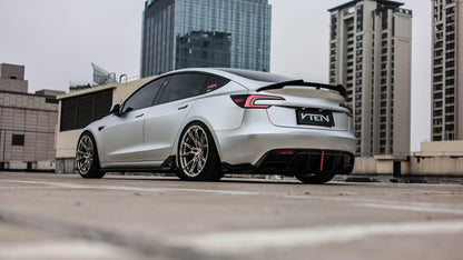 TESLA MODEL 3 HIGHLAND 2023+ PP GLOSS BLACK SIDE SKIRTS - VTEN EUROPE
