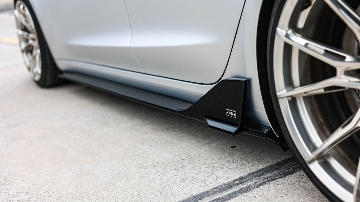 TESLA MODEL 3 HIGHLAND 2023+ PP GLOSS BLACK SIDE SKIRTS - VTEN EUROPE