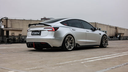 TESLA MODEL 3 HIGHLAND 2023+ PP GLOSS BLACK SIDE SKIRTS - VTEN EUROPE