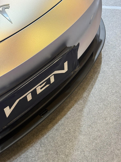 TESLA MODEL 3P HIGHLAND PERFORMANCE 2023+ PP GLOSS BLACK FRONT LIP - VTEN EUROPE
