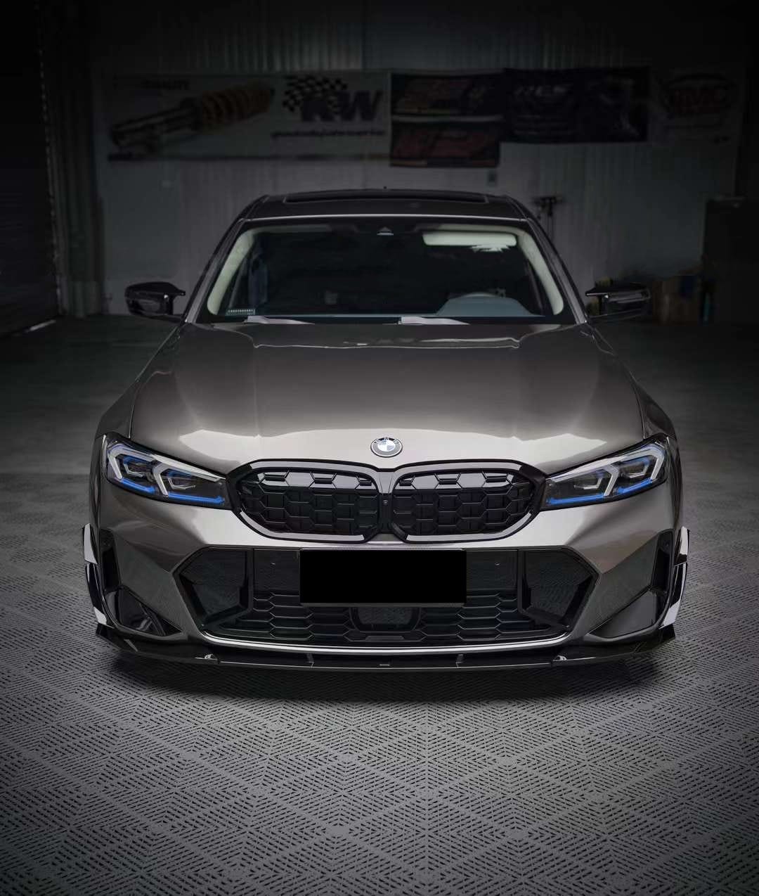 VTEN - BMW 3 SERIES G20 LCI 2023+ ABS GLOSS BLACK FRONT LIP - VTEN EUROPE