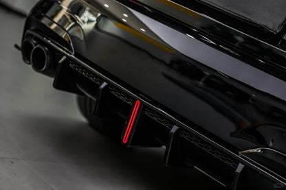 VTEN - BMW 3 SERIES G20 PRE - LCI GLOSS BLACK LED REAR DIFFUSER - VTEN EUROPE