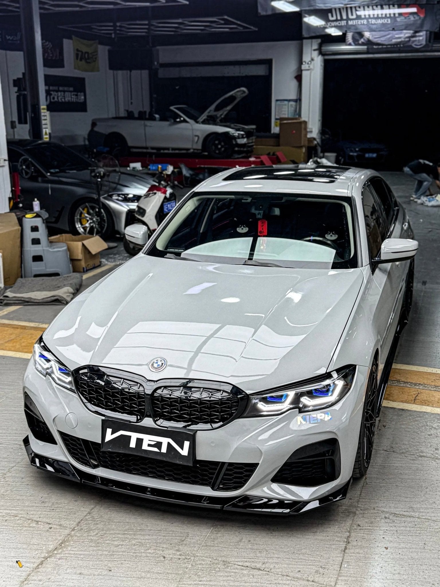 VTEN - BMW 3 SERIES G20 PRE - LCI PP GLOSS BLACK FRONT LIP - VTEN EUROPE