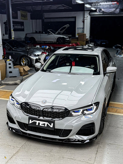 VTEN - BMW 3 SERIES G20 PRE - LCI PP GLOSS BLACK FRONT LIP - VTEN EUROPE