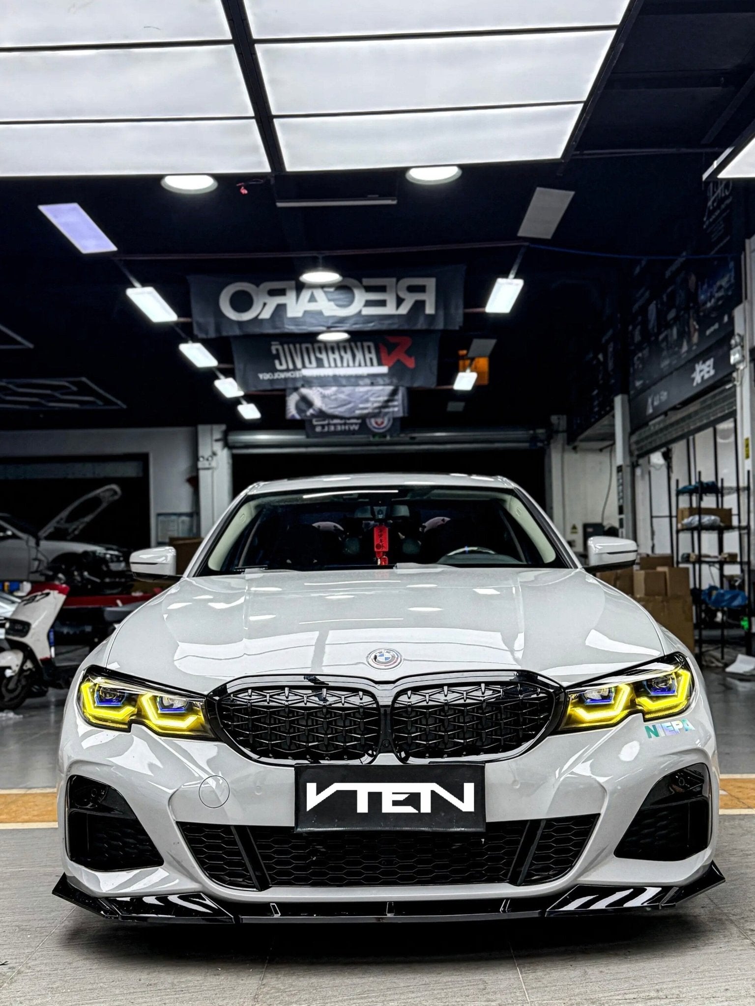 VTEN - BMW 3 SERIES G20 PRE - LCI PP GLOSS BLACK FRONT LIP - VTEN EUROPE