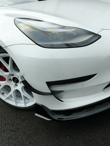 VTEN - TESLA MODEL 3 GLOSS BLACK FRONT CANARDS - VTEN EUROPE