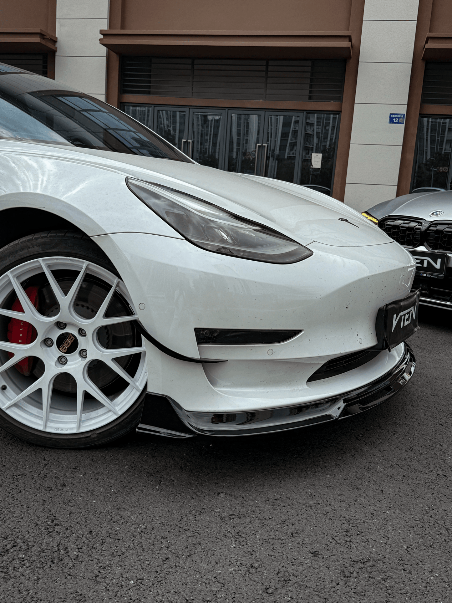 VTEN - TESLA MODEL 3 GLOSS BLACK FRONT CANARDS - VTEN EUROPE