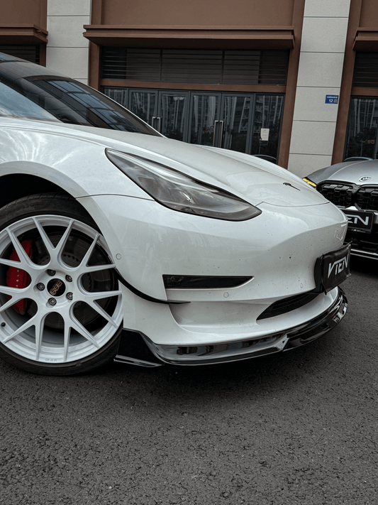VTEN - TESLA MODEL 3 GLOSS BLACK FRONT CANARDS - VTEN EUROPE