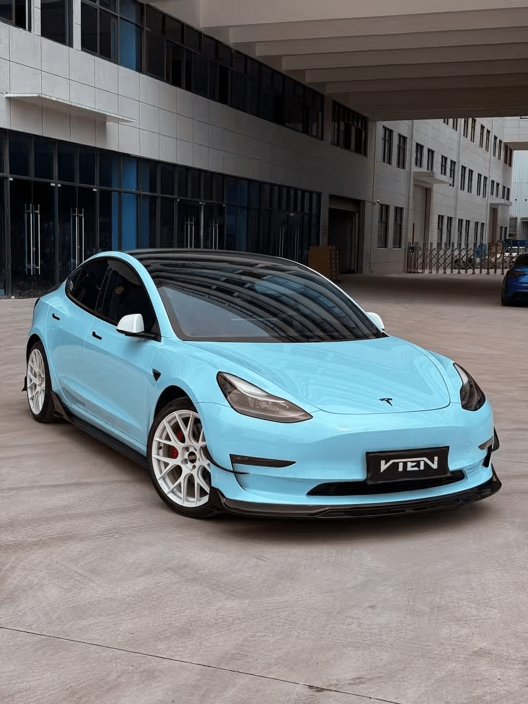 VTEN - TESLA MODEL 3 GLOSS BLACK FRONT LIP - VTEN EUROPE