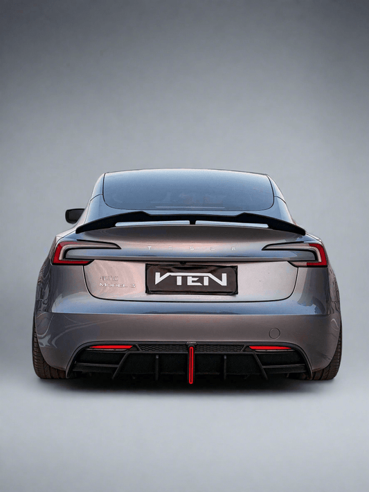 VTEN - TESLA MODEL 3 HIGHLAND 2023+ ABS GLOSS BLACK REAR SPOILER - VTEN EUROPE