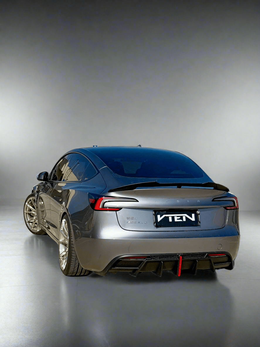 VTEN - TESLA MODEL 3 HIGHLAND 2023+ ABS GLOSS BLACK REAR SPOILER - VTEN EUROPE