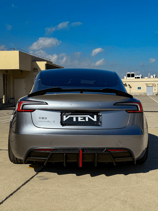 VTEN - TESLA MODEL 3 HIGHLAND 2023+ ABS GLOSS BLACK REAR SPOILER - VTEN EUROPE